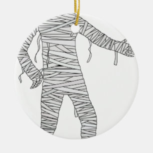 Adorno De Cerámica Momia del egipcio de Halloween