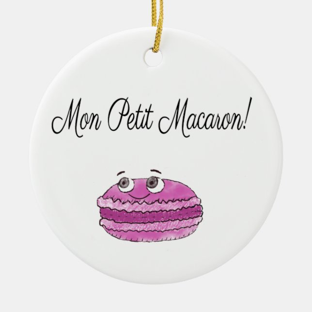 Adorno De Cerámica Mon Petit Macaron (Frente)