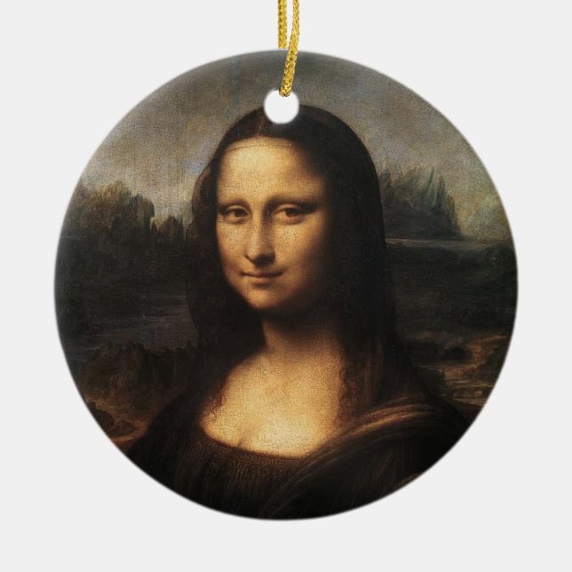 Adorno De Cerámica Mona Lisa (Frente)