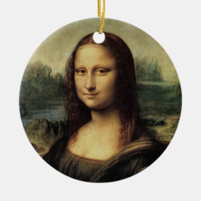 Adorno De Cerámica Mona Lisa (Frente)