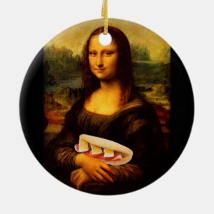 Adorno De Cerámica Mona Lisa ama a Paninis