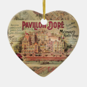 Adorno De Cerámica Monaco Fancy Vintage Riviera Francesa
