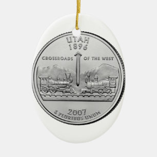 Adorno De Cerámica Moneda de Utah