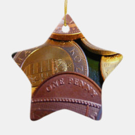 Adorno De Cerámica Monedas para la suerte