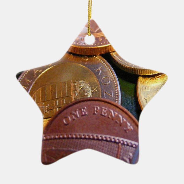 Adorno De Cerámica Monedas para la suerte (Frente)