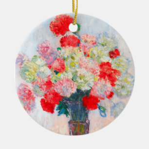 Adorno De Cerámica Monet Peonies