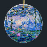 Adorno De Cerámica Monet: Water Lilies 1919, famosa pintura<br><div class="desc">Claude Monet: Water Lilies Red,  1919,  hermosa pintura de arte fino</div>