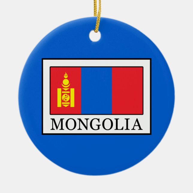 Adorno De Cerámica Mongolia (Frente)
