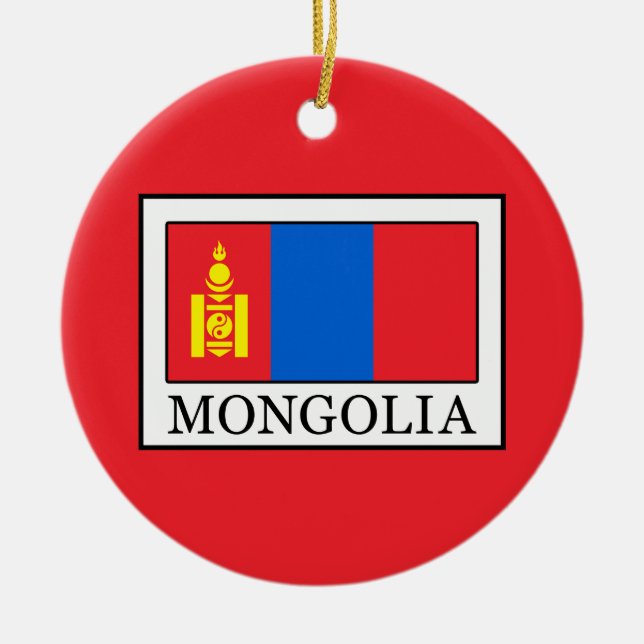 Adorno De Cerámica Mongolia (Frente)