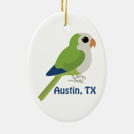 Adorno De Cerámica Monk Parakeet - Austin, Texas