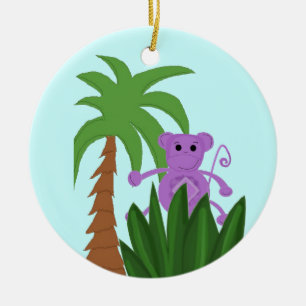 Adorno De Cerámica Mono de la jungla