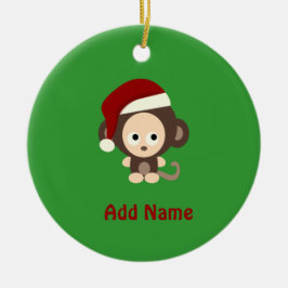 Adorno De Cerámica Mono de los Navidades pequeños