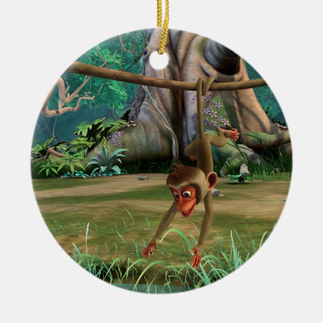 Adorno De Cerámica Mono del bebé (Frente)