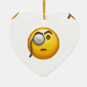 Adorno De Cerámica monóculo de emoji
