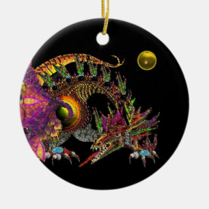 Adorno De Cerámica Monograma de Topacio Amarillo DRAGO