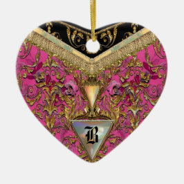 Adorno De Cerámica Monograma del Victorian de Marshwell