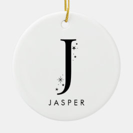 Adorno De Cerámica Monograma J Nombre celular