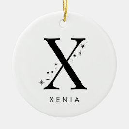 Adorno De Cerámica Monograma X Nombre celular