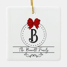 Adorno De Cerámica Monograma y nombre