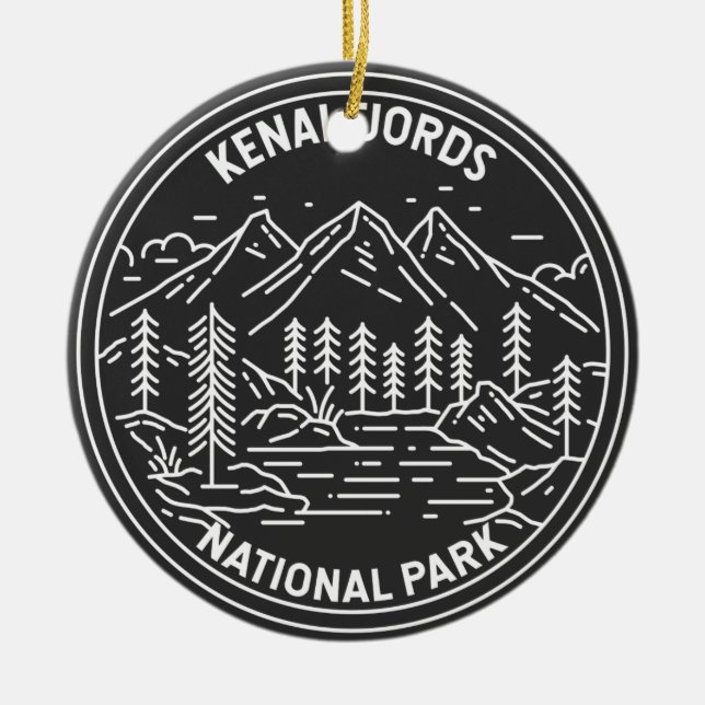 Adorno De Cerámica Monoline Vintage (Frente)