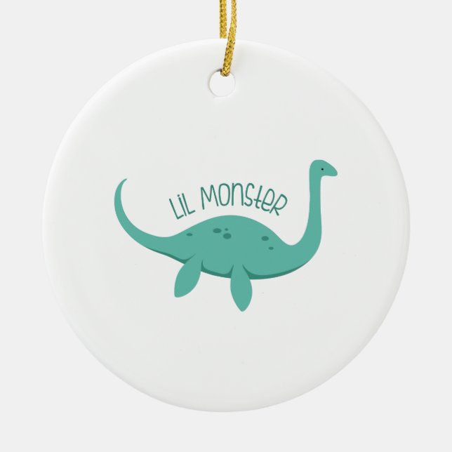 Adorno De Cerámica Monstruo de liras (Frente)