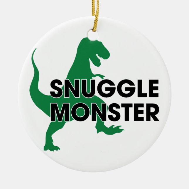 Adorno De Cerámica Monstruo del Snuggle (Frente)