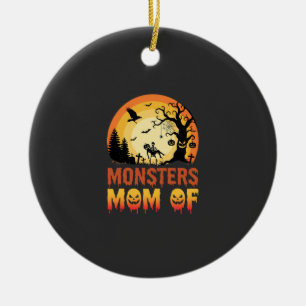 Adorno De Cerámica Monstruos de Halloween Mamá de la Familia Esquelet