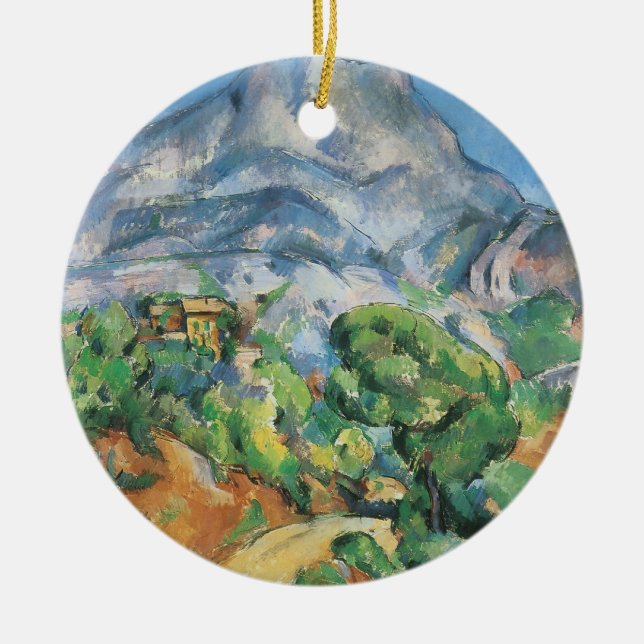 Adorno De Cerámica Mont Sainte Victoire sobre Tholonet, Paul Cezanne (Frente)