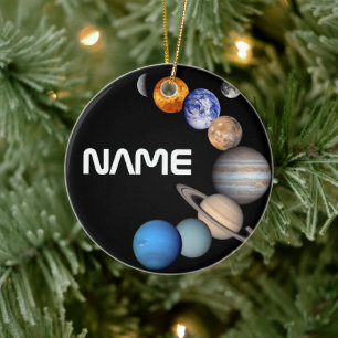 Adorno De Cerámica Montaje del Sistema Solar Fotos JPL - Personalizar