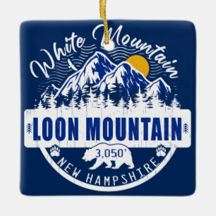 Adorno De Cerámica montaña de globo nueva Hampshire Vintage Camping