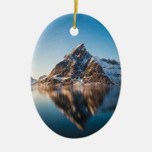 Adorno De Cerámica Montaña Lofoten de Noruega