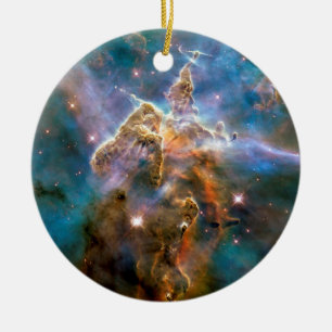Adorno De Cerámica Montaña Mística Nebulosa Carina Foto Espacial Hubb