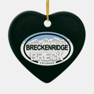 Adorno De Cerámica Montaña Rocosa Colorado de Breckenridge Personaliz