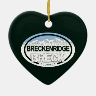 Adorno De Cerámica Montaña Rocosa Colorado de Breckenridge Personaliz