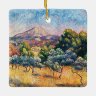 Adorno De Cerámica Montaña Sainte-Victoire Paysage por Renoir