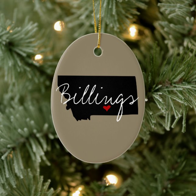 Adorno De Cerámica Montana Town Home State (Árbol)