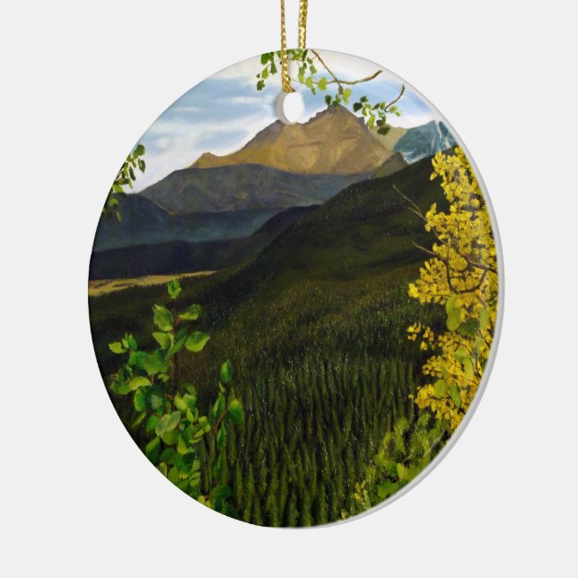 Adorno De Cerámica Montaña Vista panorámica en Estes Park (Izquierda)