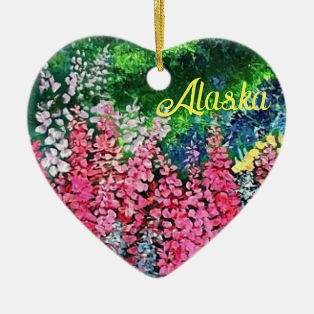 Adorno De Cerámica Montañas Alaska wi_Alaska (Frente)