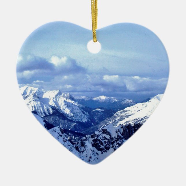 Adorno De Cerámica Montañas austríacas (Frente)