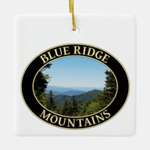 Adorno De Cerámica Montañas Blue Ridge de Carolina del Norte