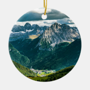 Adorno De Cerámica Montañas de las dolomías, Italia