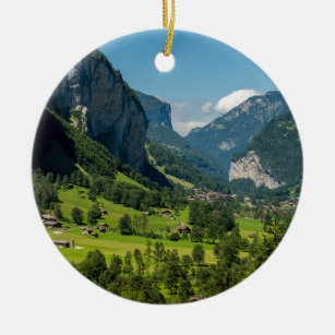 Adorno De Cerámica Montañas de Lauterbrunnen - de Bernese - Suiza