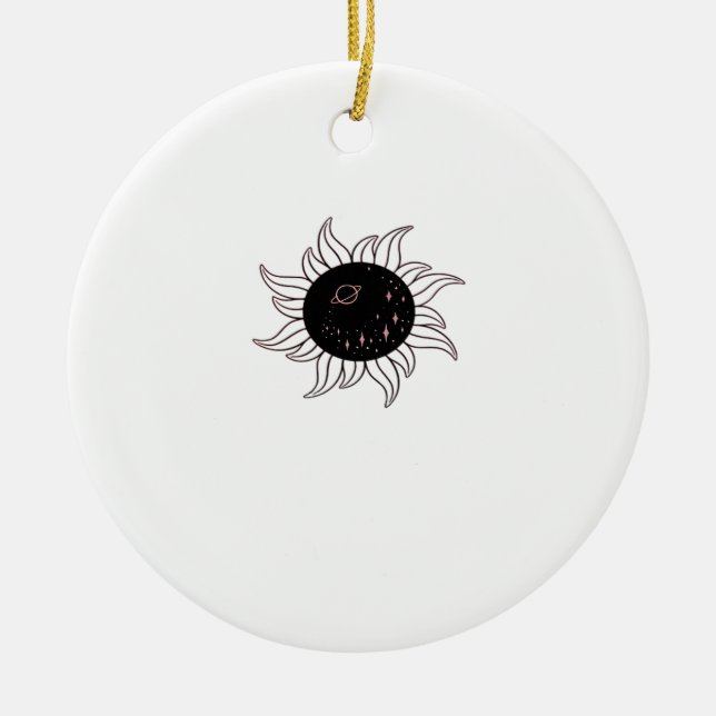 Adorno De Cerámica Montañas Espaciales Sunsigoth Y Sunset (Frente)