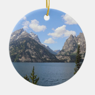 Adorno De Cerámica Montañas Grand Teton y Lago Jenny