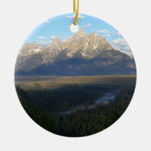 Adorno De Cerámica Montañas Jackson Hole (Parque Nacional del Gran Te