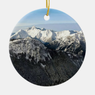Adorno De Cerámica Montañas nevadas de BC