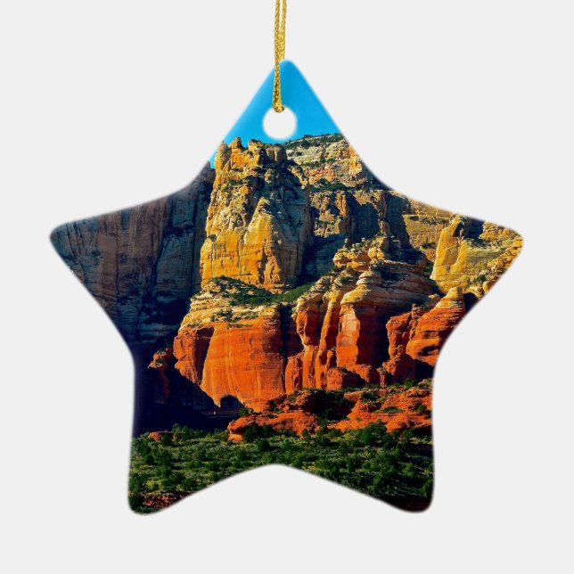 Adorno De Cerámica Montañas Sedona (Frente)