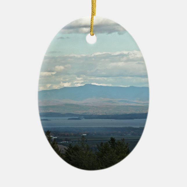 Adorno De Cerámica Montañas verdes (Frente)