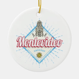 Adorno De Cerámica Montevideo City Uruguay Palacio Salvo Souvenir