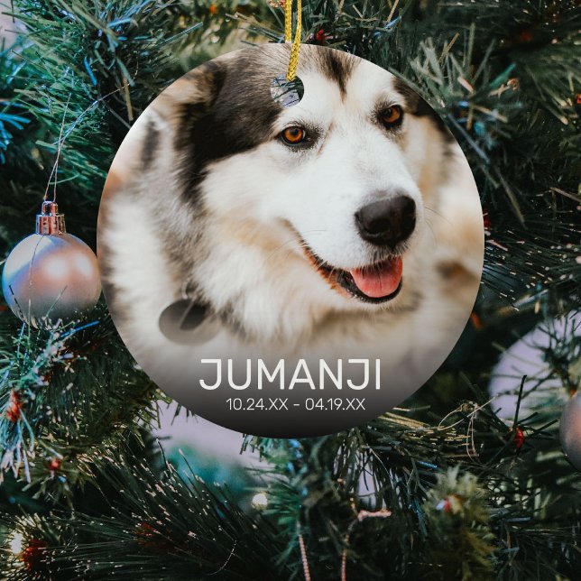 Adorno De Cerámica Monumento a 2 Mascotas de fotografía | Navidades K (Subido por el creador)